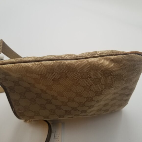 Gucci GG Jolicoeur Crossbody Brown Beige Canvas Fabric Bag - Picture 7 of 16